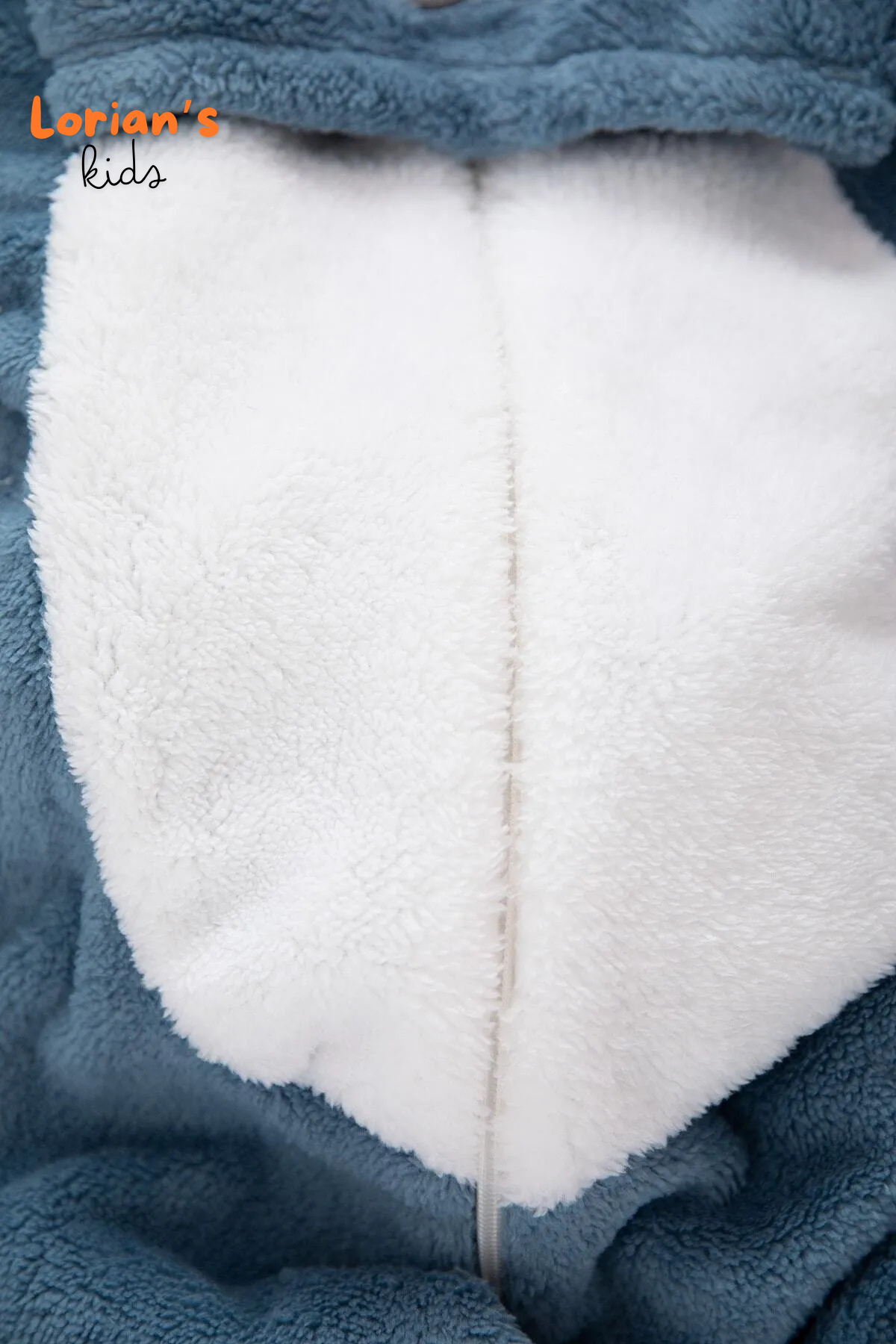 Lacivert Tavşan Unisex Yumuşak Peluş Fermuarlı Bebek Tulumu