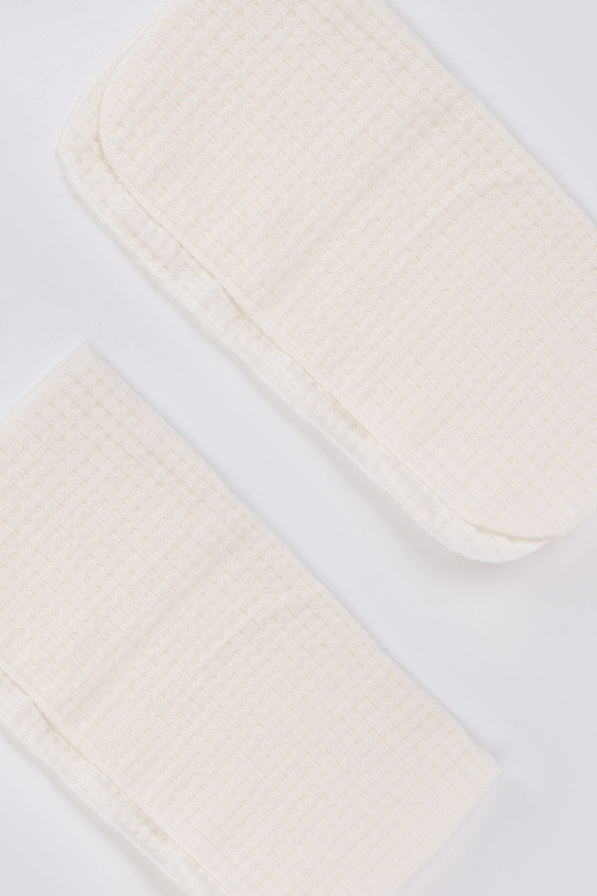Ekru Natural Bebek Soft Petek Dokulu Penye Ağız Mendili - 7'li - %100 Organik