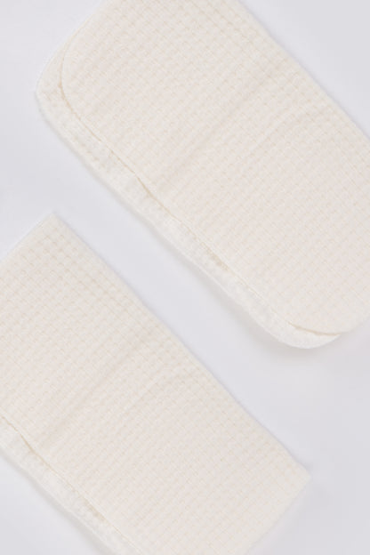 Ekru Natural Bebek Soft Petek Dokulu Penye Ağız Mendili - 7'li - %100 Organik
