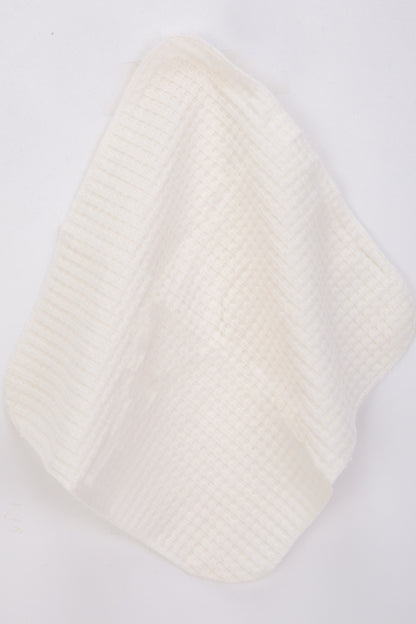 Ekru Natural Bebek Soft Petek Dokulu Penye Ağız Mendili - 7'li - %100 Organik