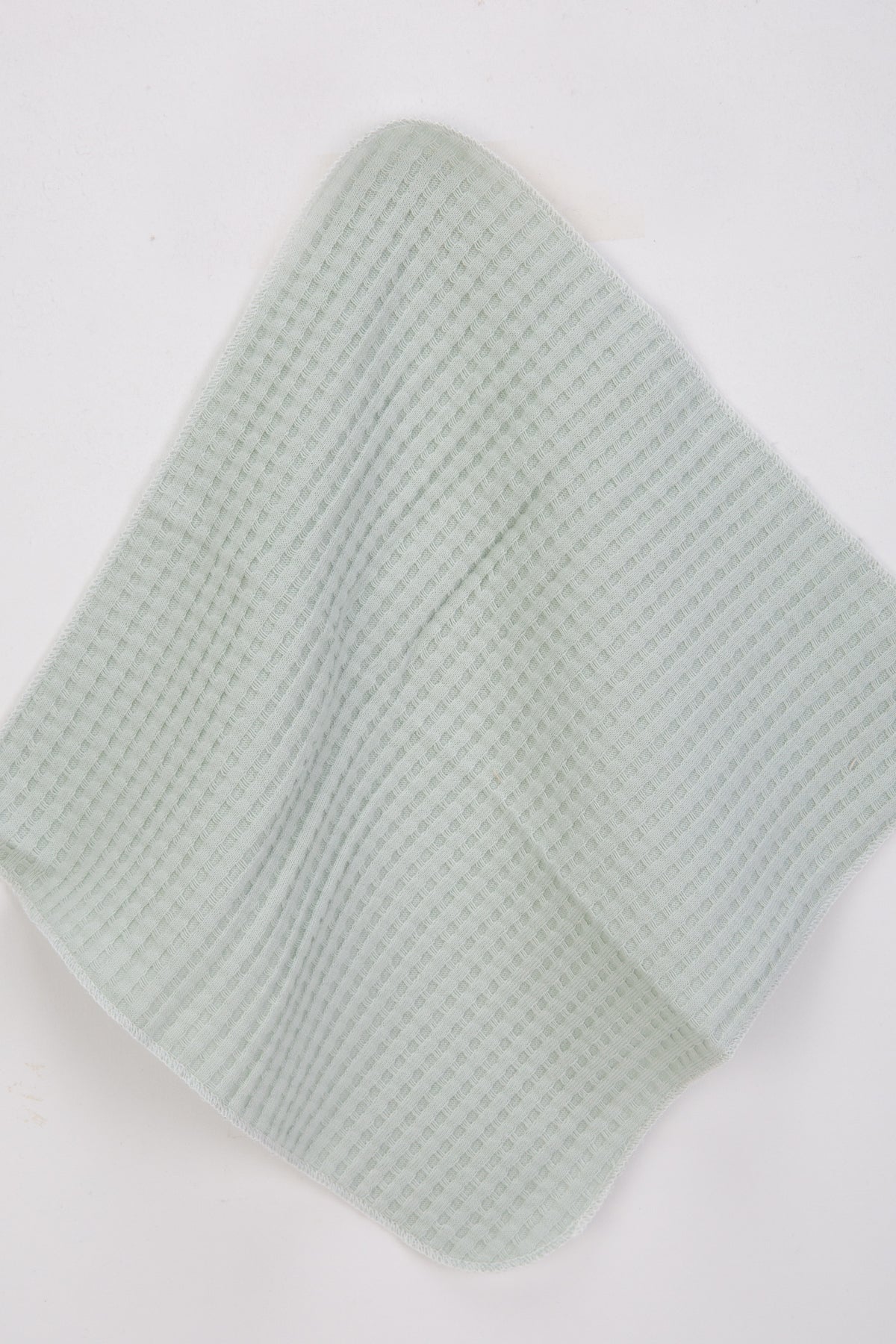 Natural Bebek Soft Petek Dokulu Penye Ağız Mendili - 7'li - %100 Organik - Su Yeşili