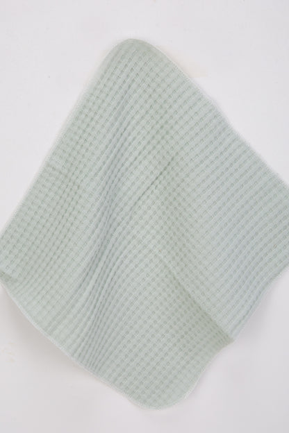 Natural Bebek Soft Petek Dokulu Penye Ağız Mendili - 7'li - %100 Organik - Su Yeşili