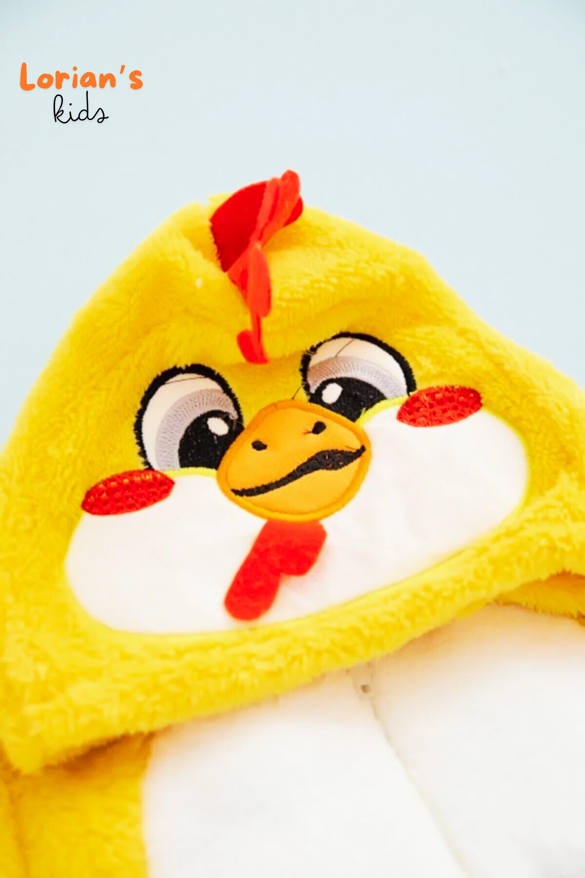 Welsoft Civciv Yumuşak Peluş Fermuarlı Bebek Tulumu - 3 Yaş - Açık Sarı
