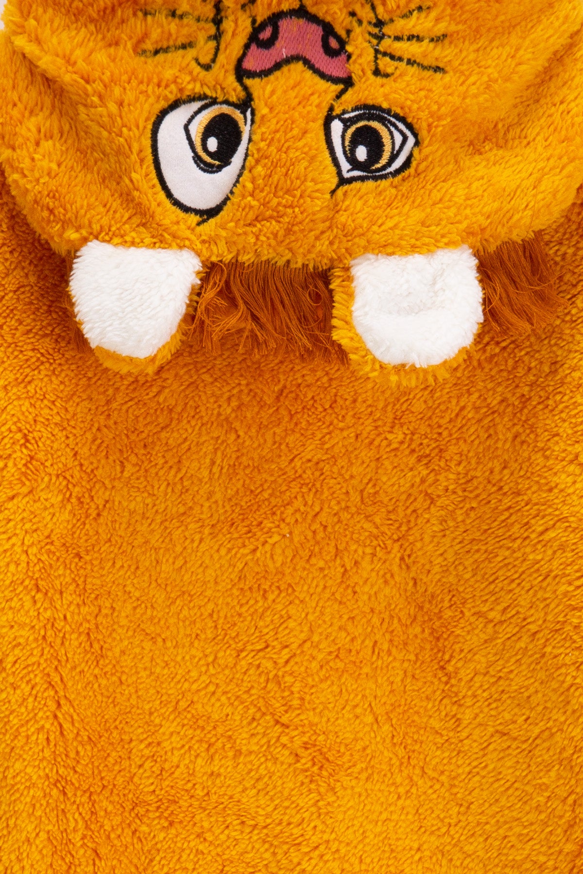 Welsoft Aslan Kostümlü Yumuşak Peluş Fermuarlı Bebek & Çocuk Tulumu - Uyku Tulumu - Hardal